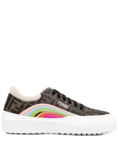 fendi fancy logo low-top sneakers|fendi sneakers on sale.